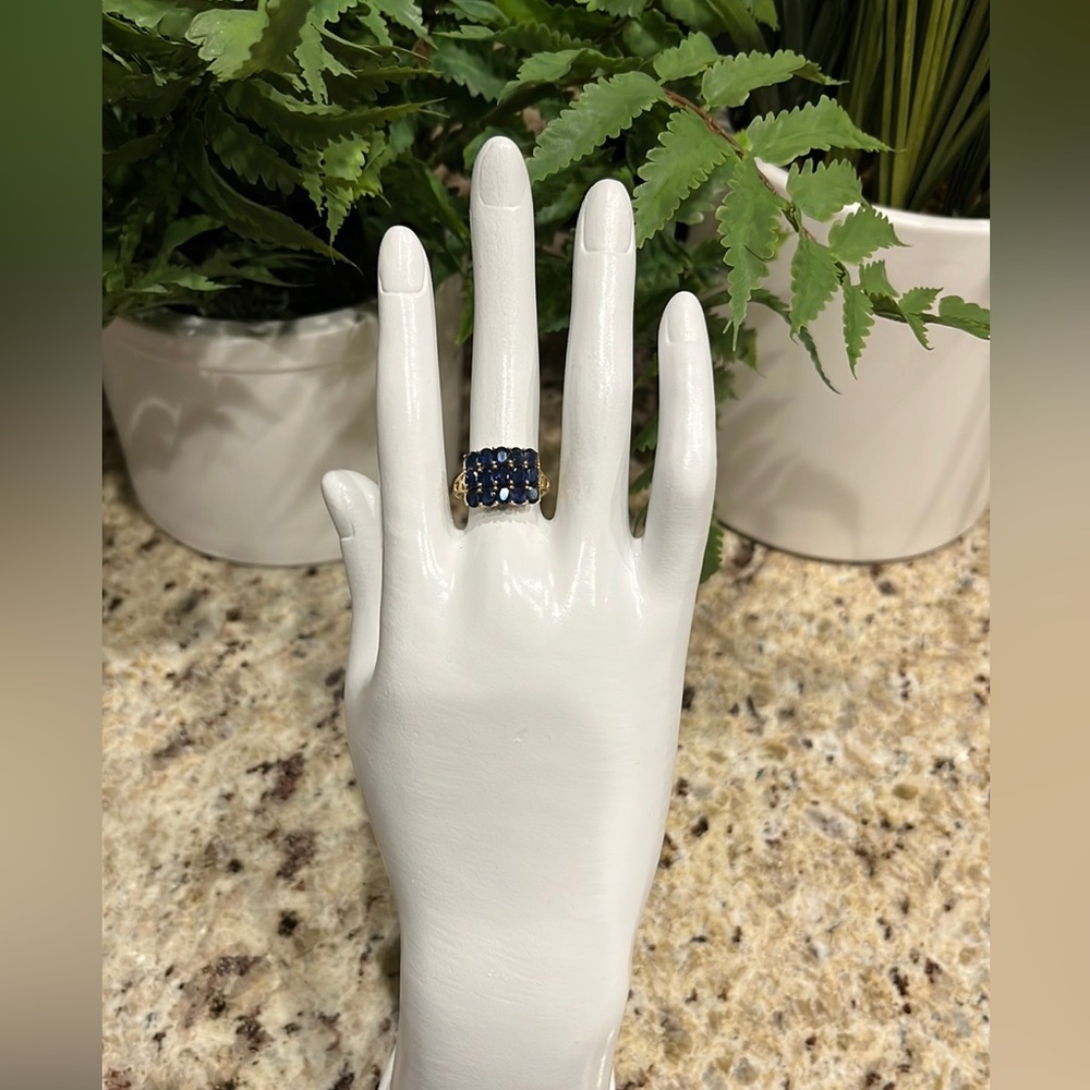 NWOT Solid 14K Genuine Kanchanaburi Sapphire Ring